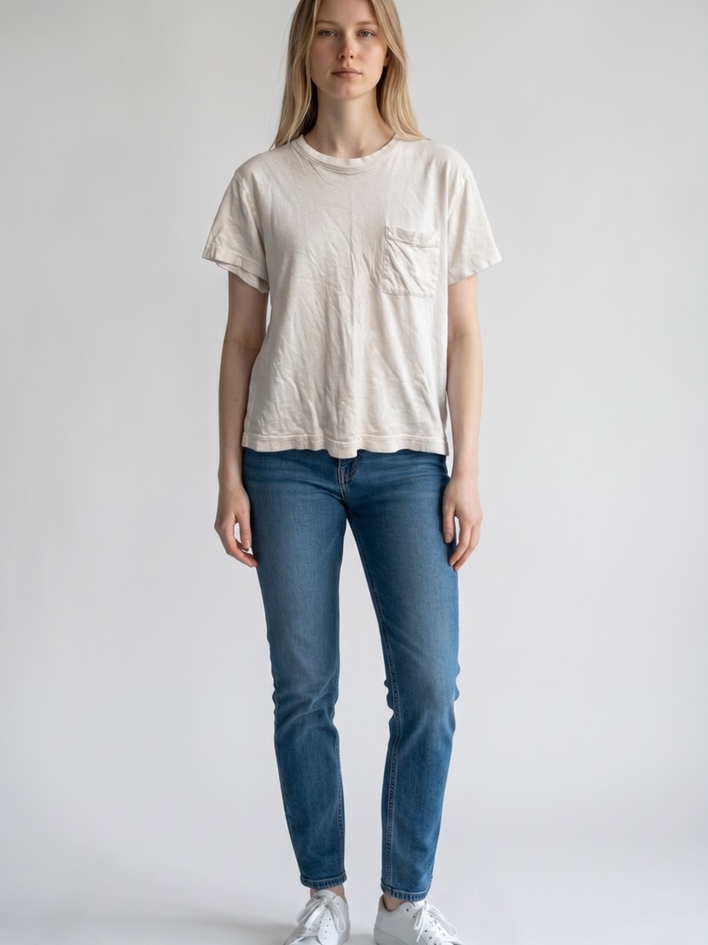 Jenni Kayne White pocket Tee